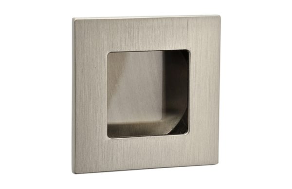 MANIGLIETTA INCASSO QUADRA 39X39 CROMO SATINATO